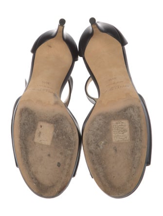 Jimmy Choo Leather T-Strap Sandals