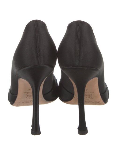 Jimmy Choo Satin Crystal Embellishments Pumps