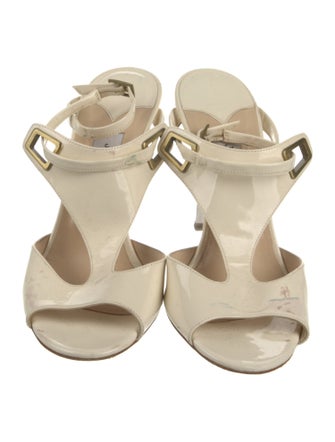 Jimmy Choo Patent Leather Slides