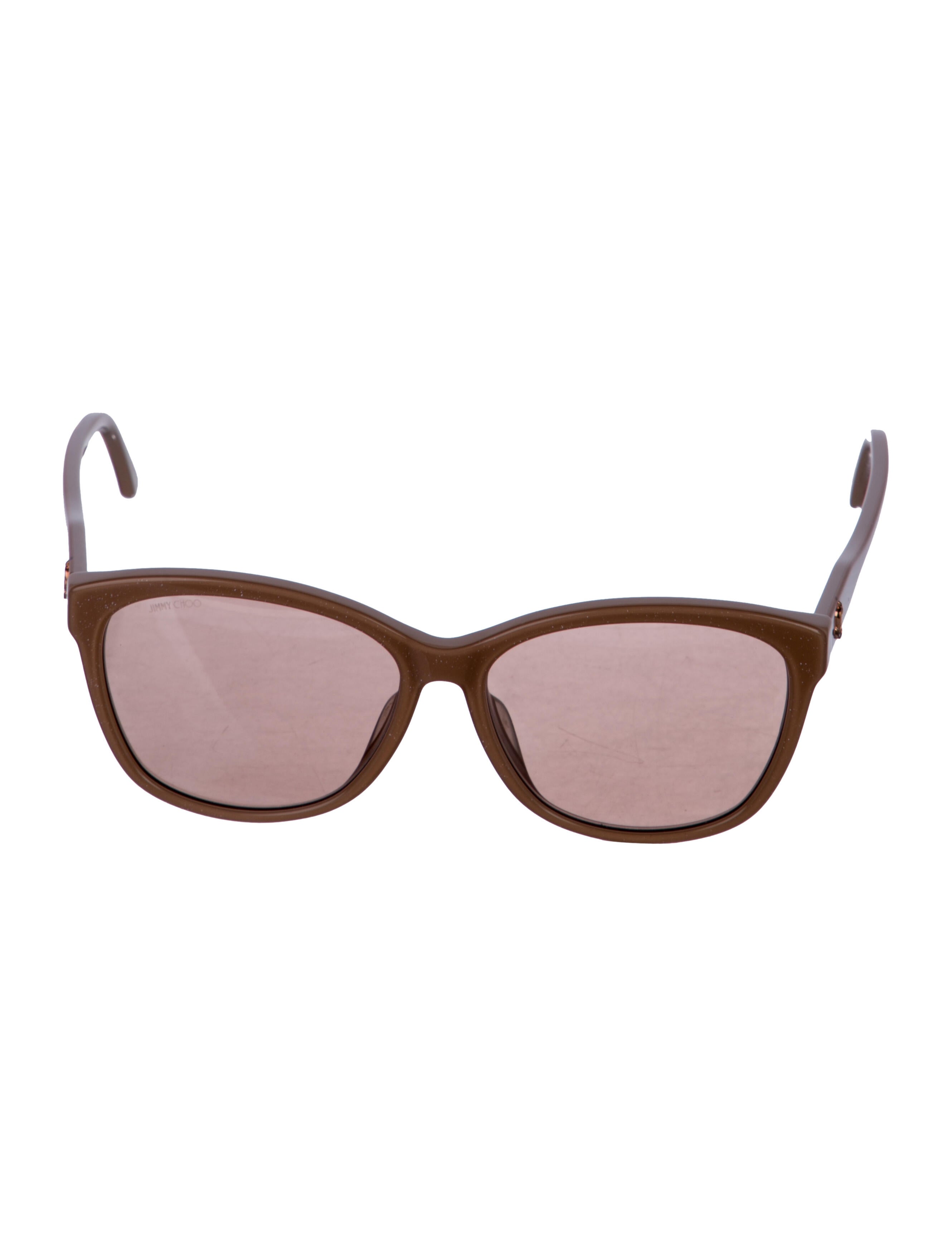 Jimmy Choo Oversize Mirrored Sunglasses
