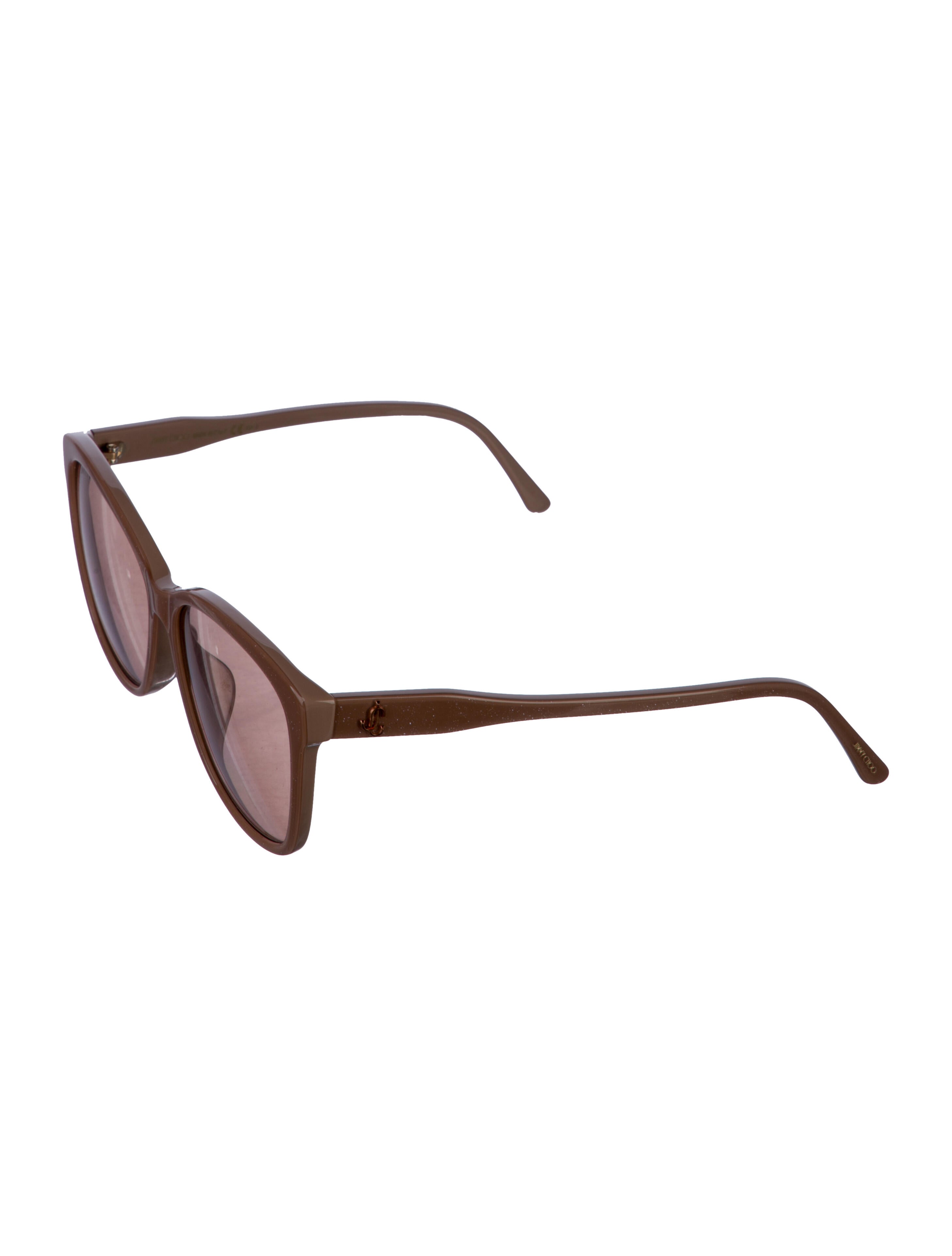 Jimmy Choo Oversize Mirrored Sunglasses