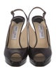 Jimmy Choo Leather Slingback Sandals