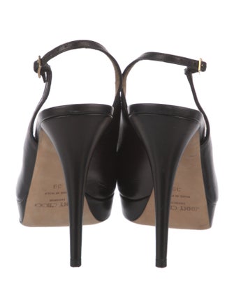 Jimmy Choo Leather Slingback Sandals