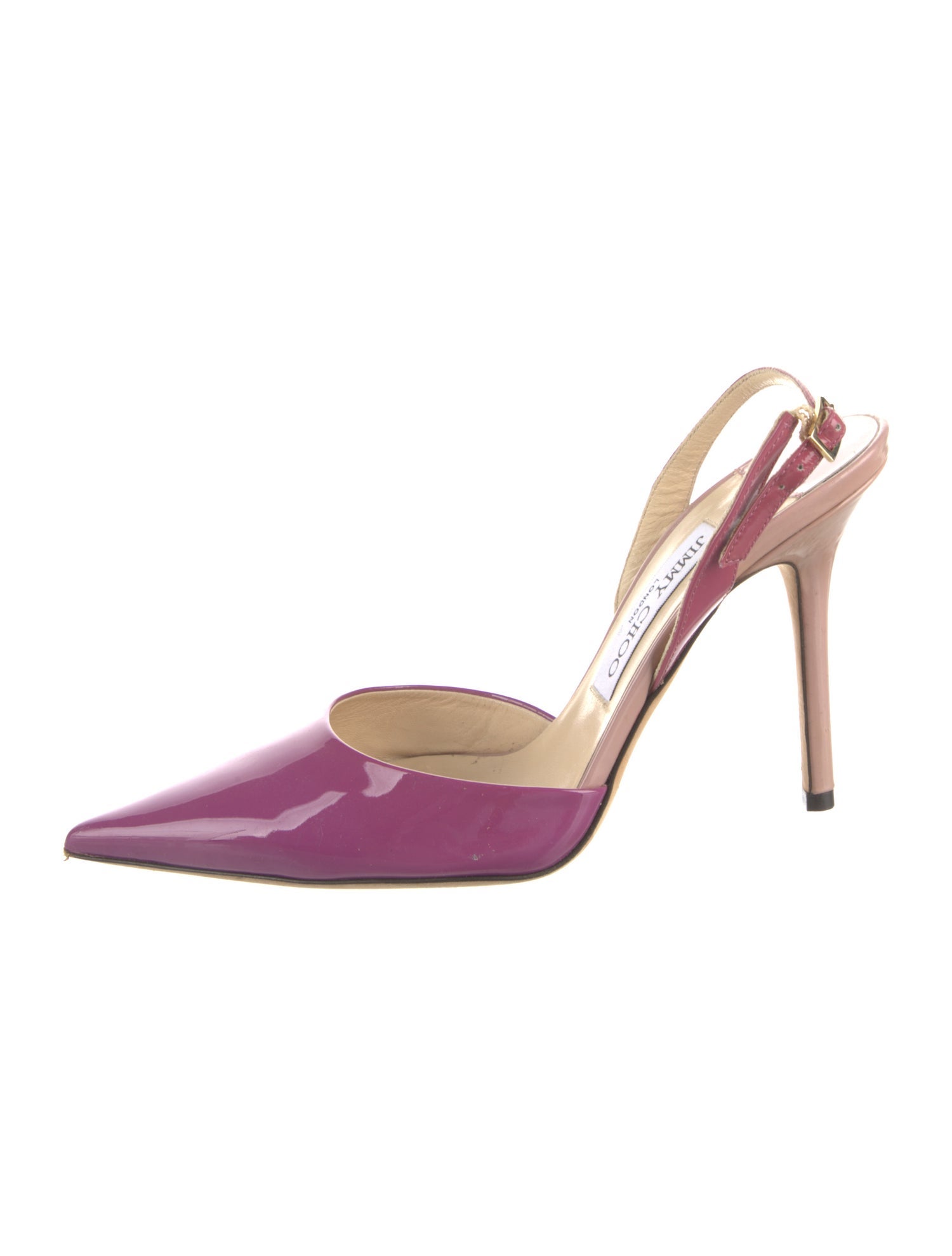 Jimmy Choo Maryanne Patent Leather Slingback Pumps
