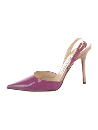 Jimmy Choo Maryanne Patent Leather Slingback Pumps