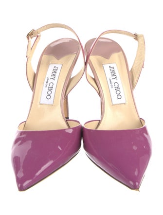 Jimmy Choo Maryanne Patent Leather Slingback Pumps