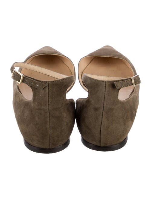Jimmy Choo Suede D'Orsay Flats