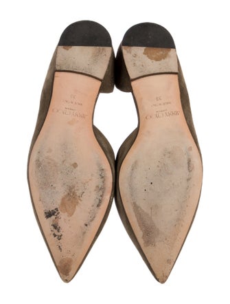 Jimmy Choo Suede D'Orsay Flats