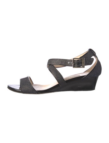 Jimmy Choo Sandals Patent Leather Trim Embellishment IT 38.5 | 8.5