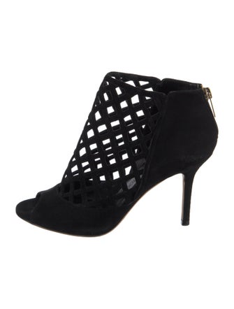 Jimmy Choo Suede Lasercut Accents Boots