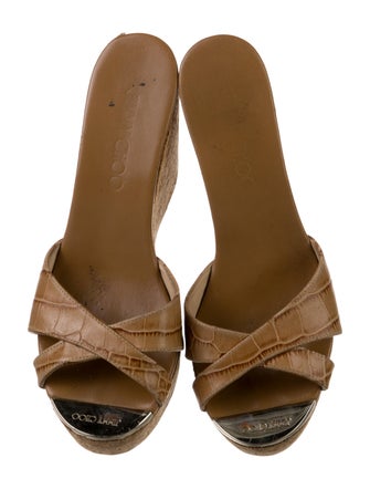 Jimmy Choo Leather Slides