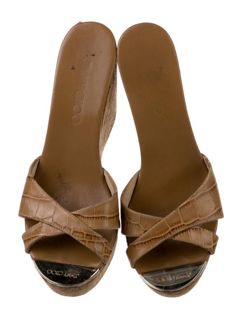 Jimmy Choo Leather Slides