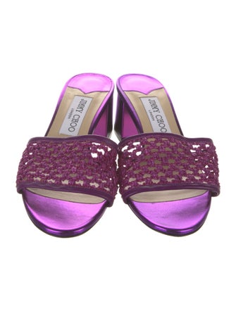 Jimmy Choo Straw Slides