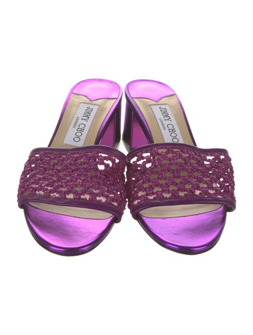 Jimmy Choo Straw Slides