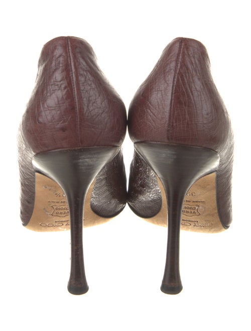 Jimmy Choo Ostrich Animal Print Pumps