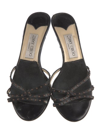 Jimmy Choo Leather Slides