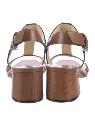 Jimmy Choo Leather T-Strap Sandals