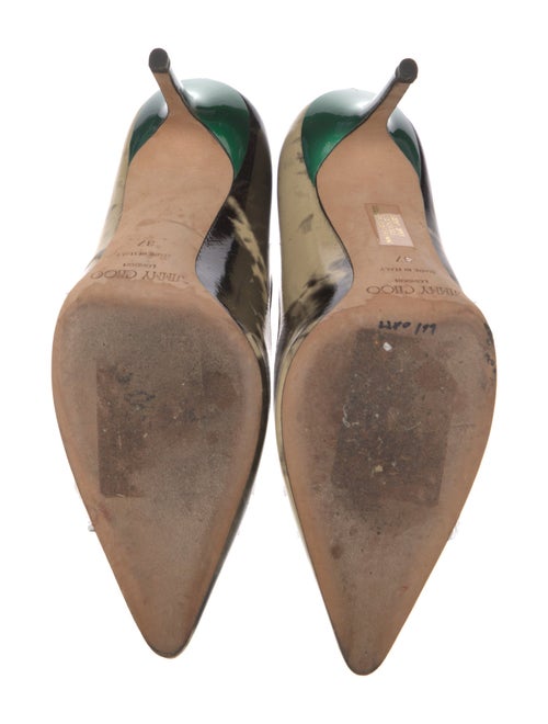Jimmy Choo Patent Leather Printed Pumps