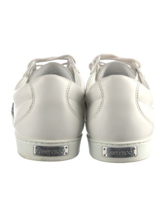 Jimmy Choo Leather Graphic Print Sneakers