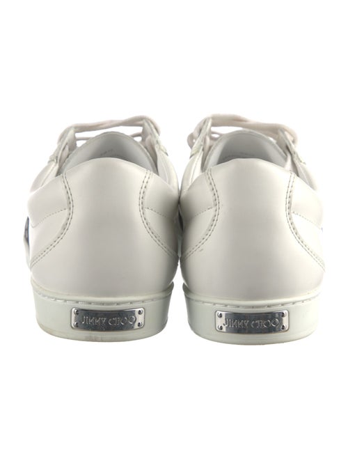 Jimmy Choo Leather Graphic Print Sneakers