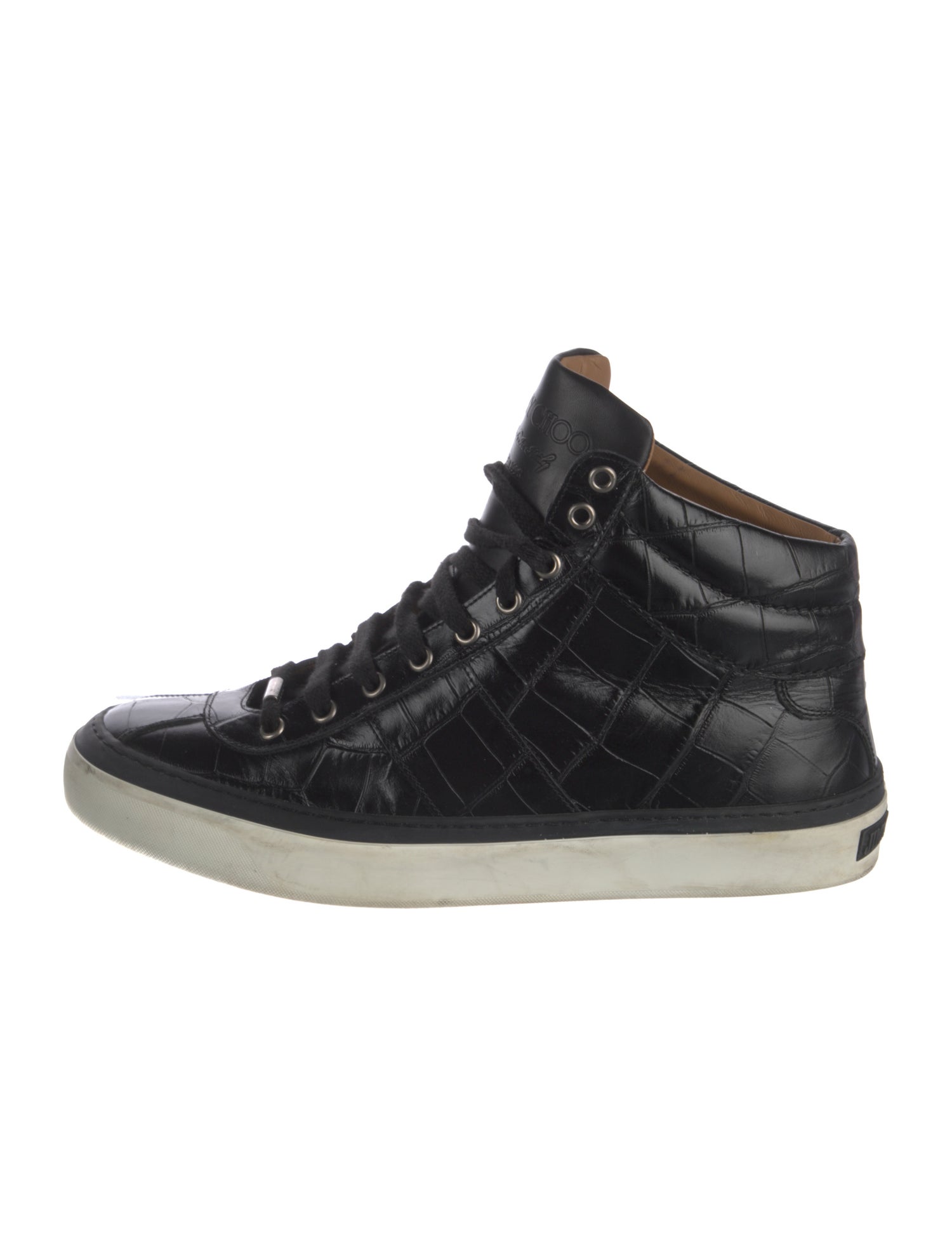 Jimmy Choo Embossed Leather Sneakers