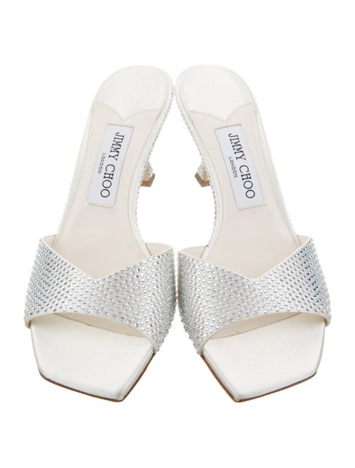 Jimmy Choo Crystal Animal Print Slides
