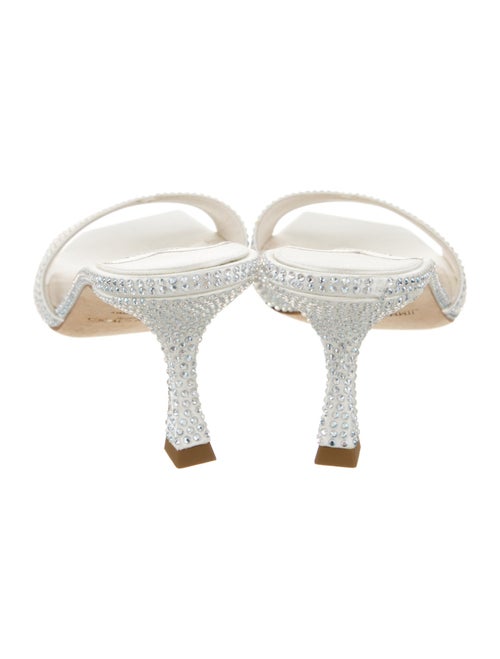 Jimmy Choo Crystal Animal Print Slides