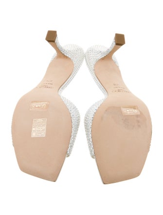 Jimmy Choo Crystal Animal Print Slides
