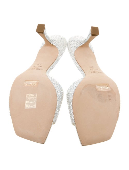 Jimmy Choo Crystal Animal Print Slides