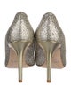 Jimmy Choo Leather Mesh Accents Pumps