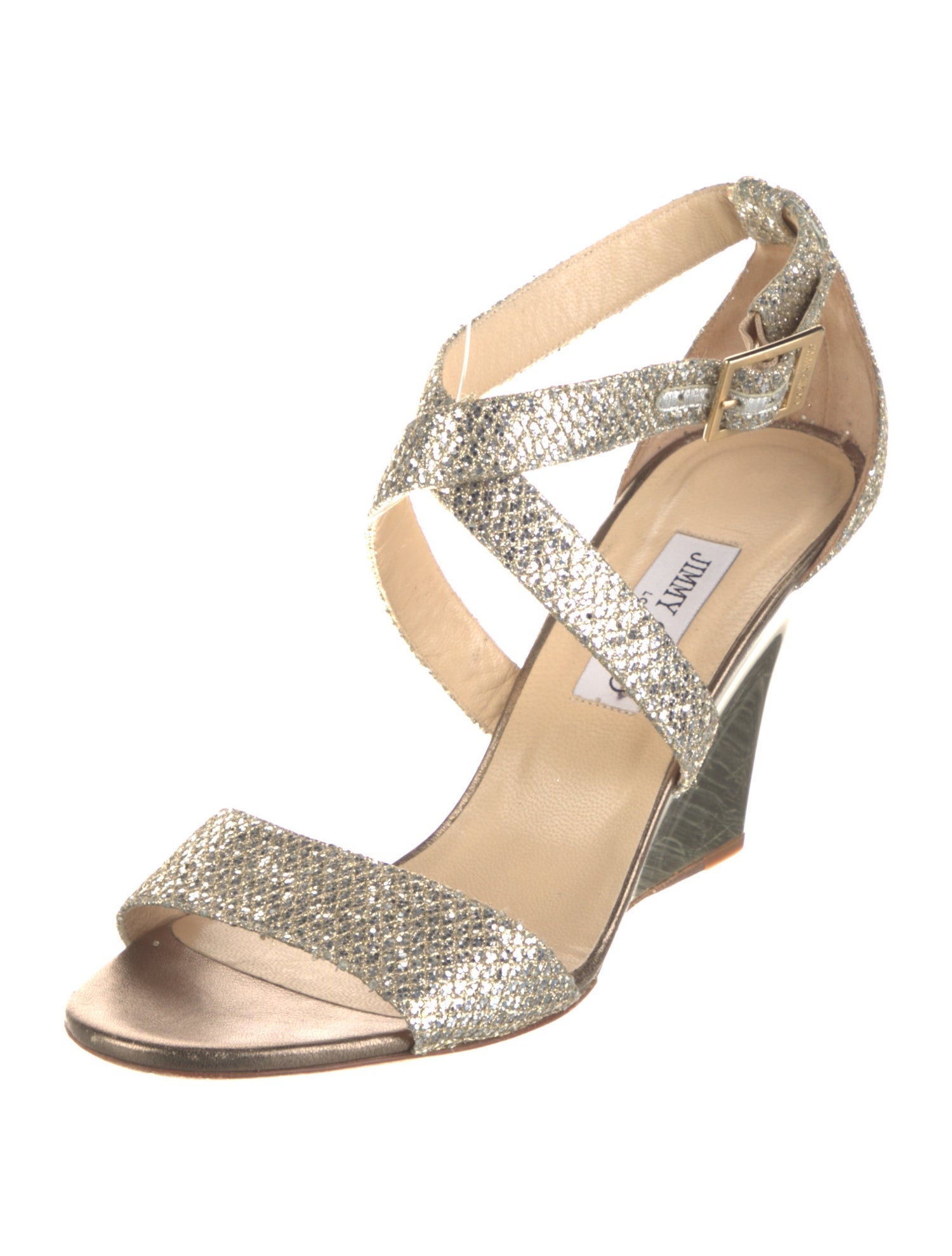 Jimmy Choo Chiara Glitter Sandals