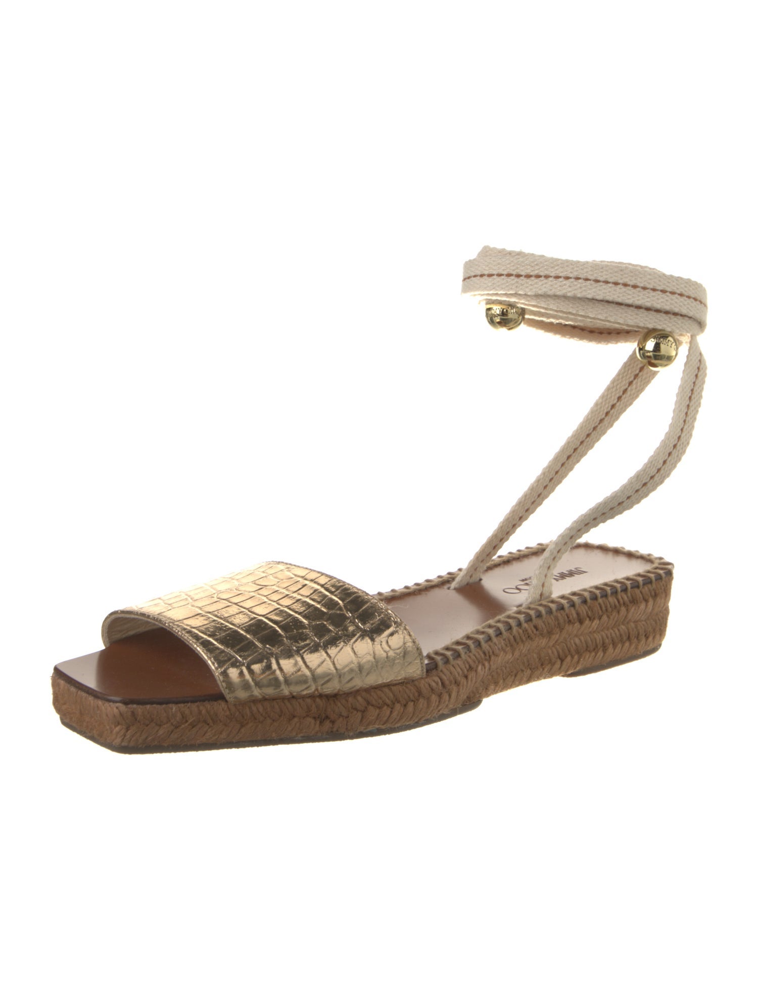 Jimmy Choo Leather Espadrilles