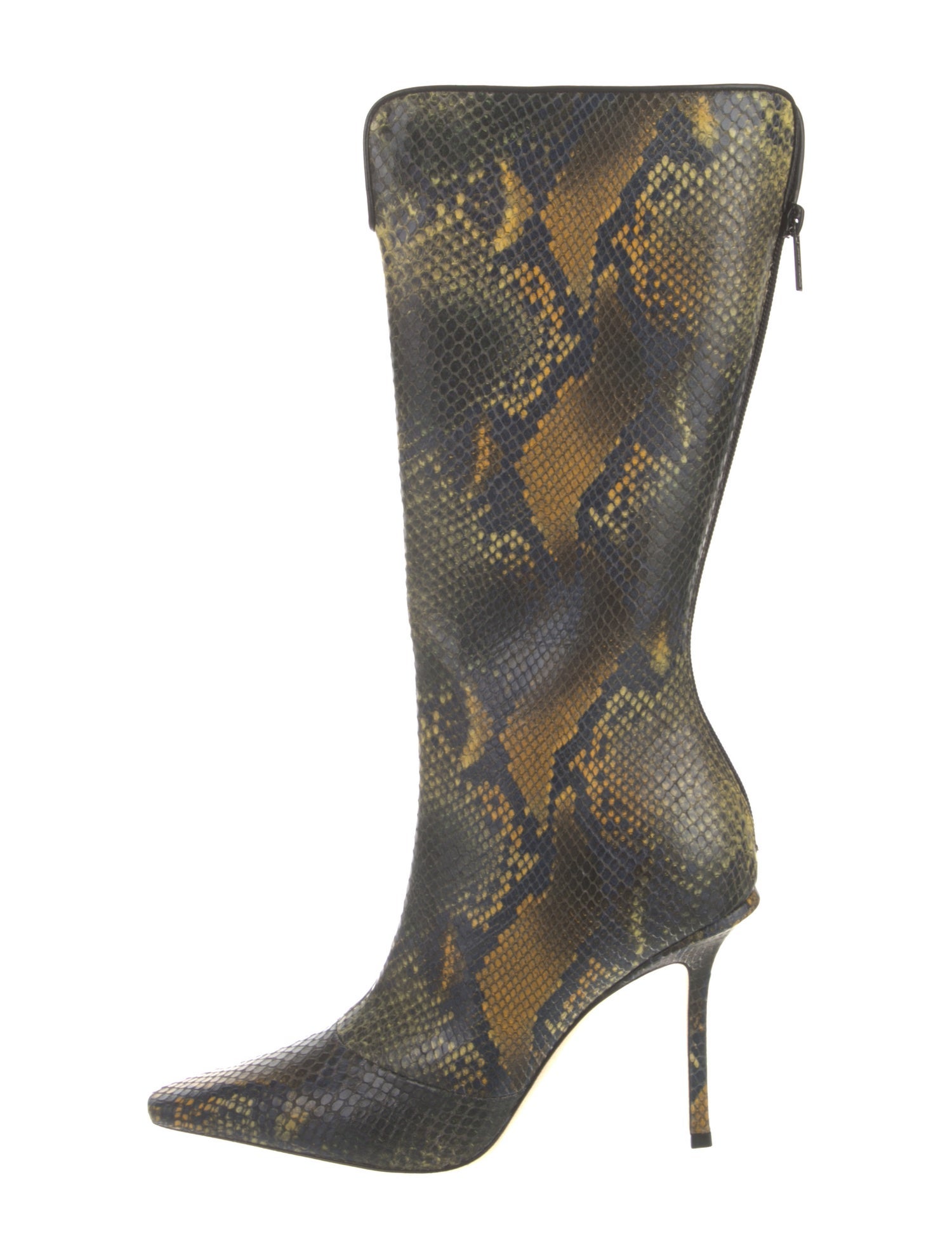 Jimmy Choo Leather Animal Print Boots w/ Tags