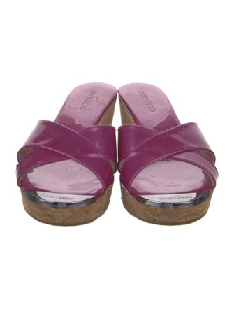 Jimmy Choo Patent Leather Slides