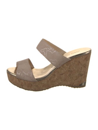 Jimmy Choo Leather Slides