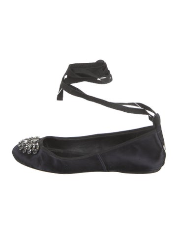 Jimmy Choo Flats Satin Ballet IT 37.5 | 7.5