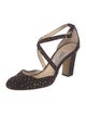 Jimmy Choo Suede Polka Dot Print D'Orsay Pumps