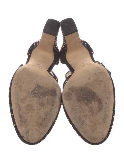 Jimmy Choo Suede Polka Dot Print D'Orsay Pumps