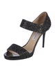 Jimmy Choo Leather Glitter Accents D'Orsay Pumps