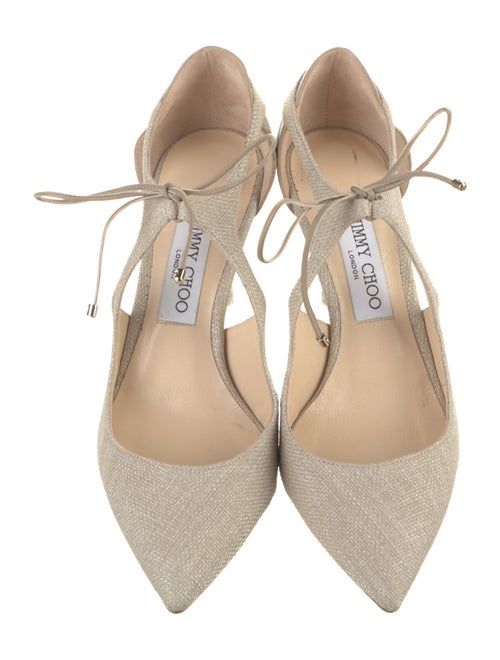 Jimmy Choo Canvas D'Orsay Pumps