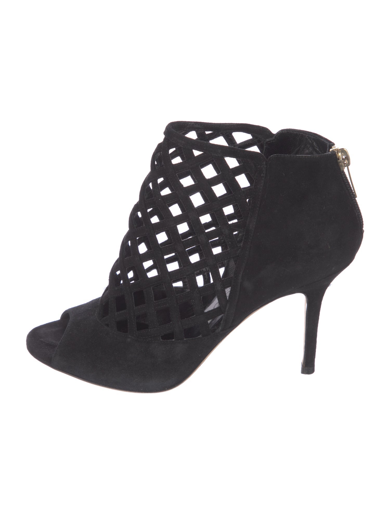 Jimmy Choo Suede Lasercut Accents Boots