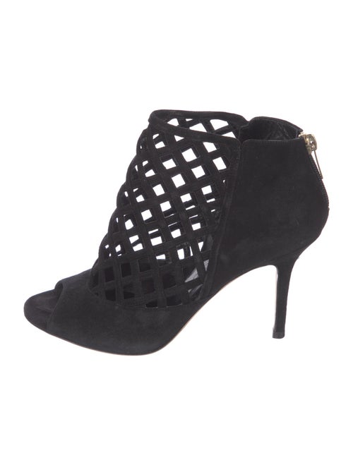 Jimmy Choo Suede Lasercut Accents Boots