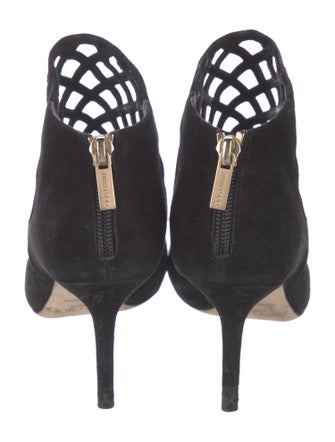 Jimmy Choo Suede Lasercut Accents Boots