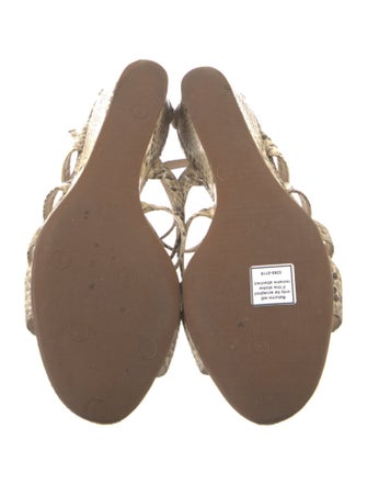 Jimmy Choo Embossed Leather Animal Print Sandals