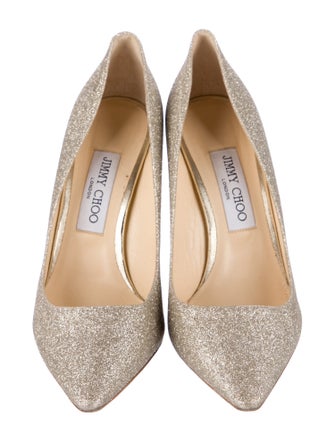 Jimmy Choo Jimmy Choo Romy 100 Glitter Pumps