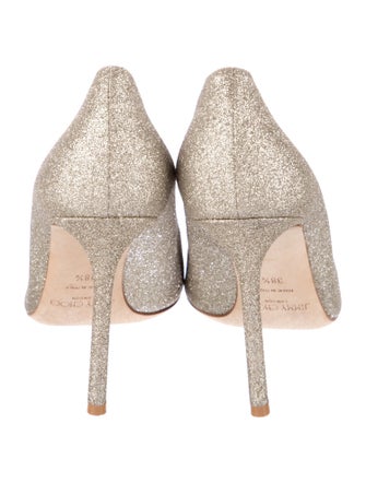 Jimmy Choo Jimmy Choo Romy 100 Glitter Pumps