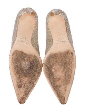 Jimmy Choo Jimmy Choo Romy 100 Glitter Pumps