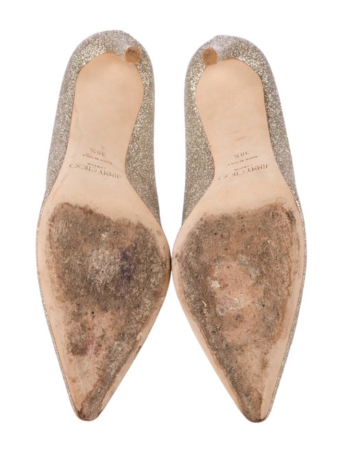 Jimmy Choo Jimmy Choo Romy 100 Glitter Pumps