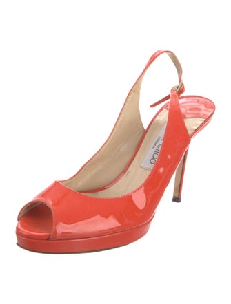 Jimmy Choo Patent Leather Slingback Pumps