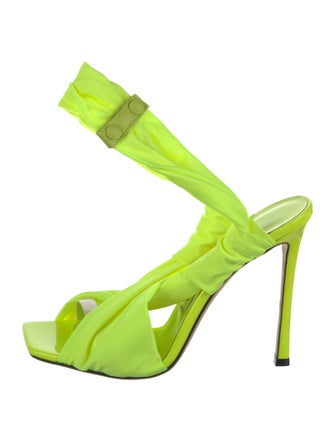 Jimmy Choo Ruffle Embellishment Sandals